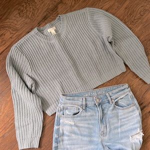 Full Tilt Crewneck Cropped Sweater